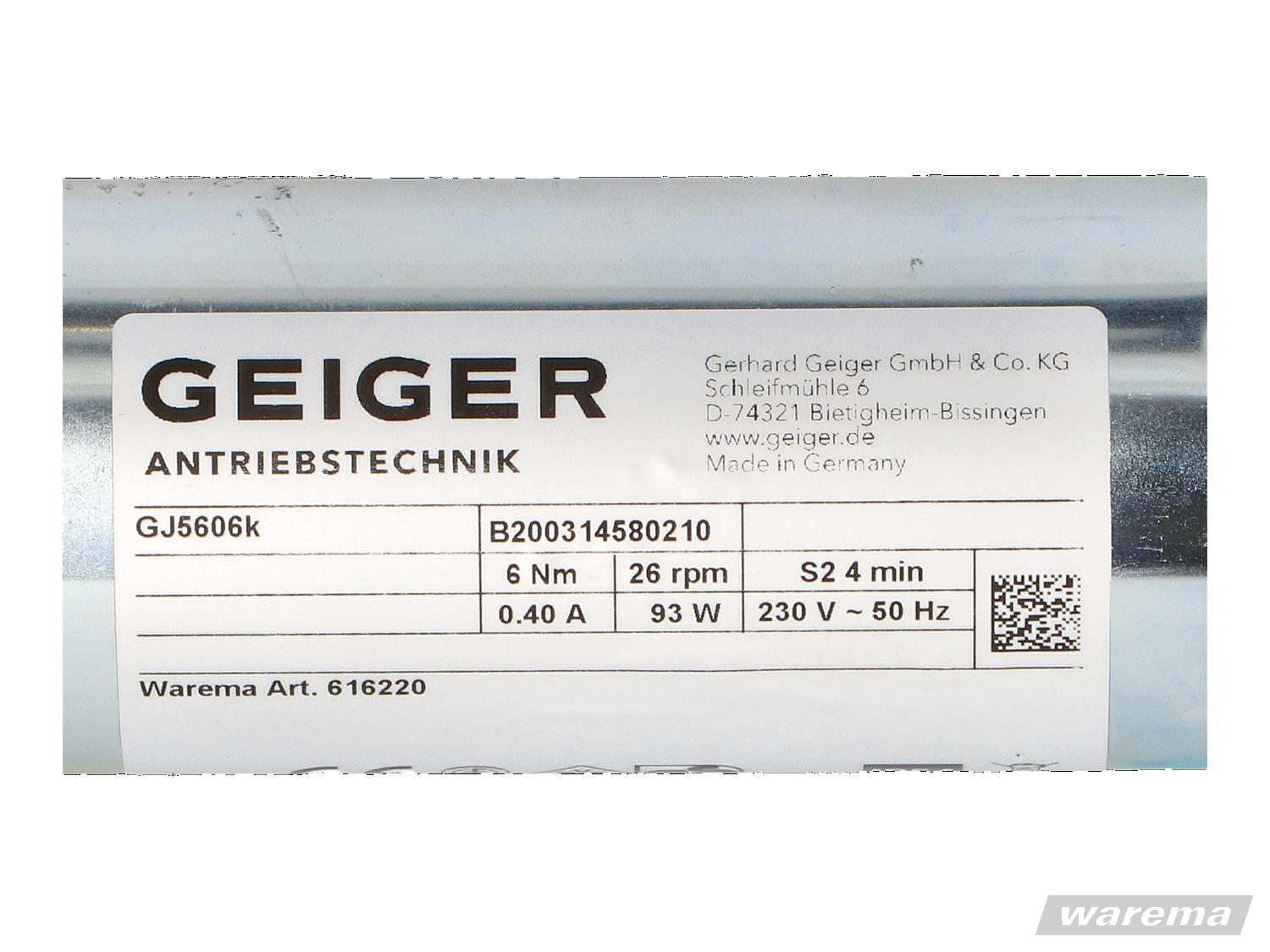 Blockmotor GJ5610, 6/26L, 230V, 50Hz