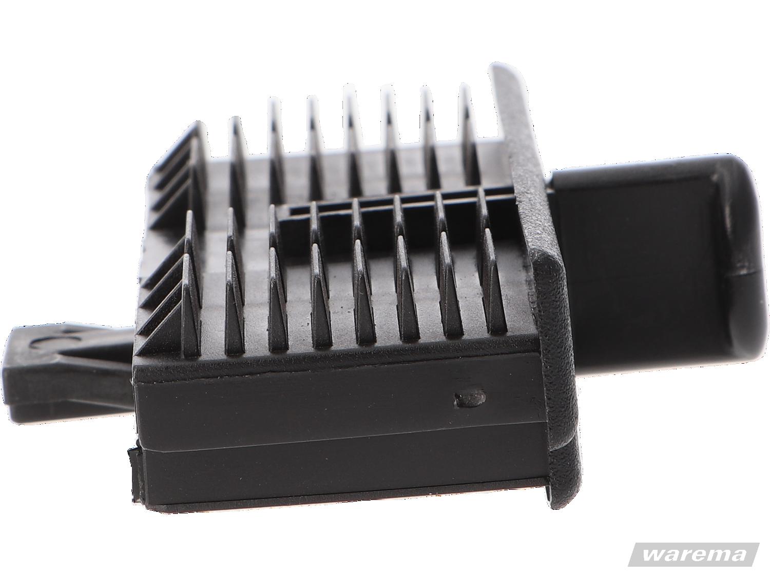 WAREMA • Endkappe schwarz, mit Führungsnippel 56,5x16 mm