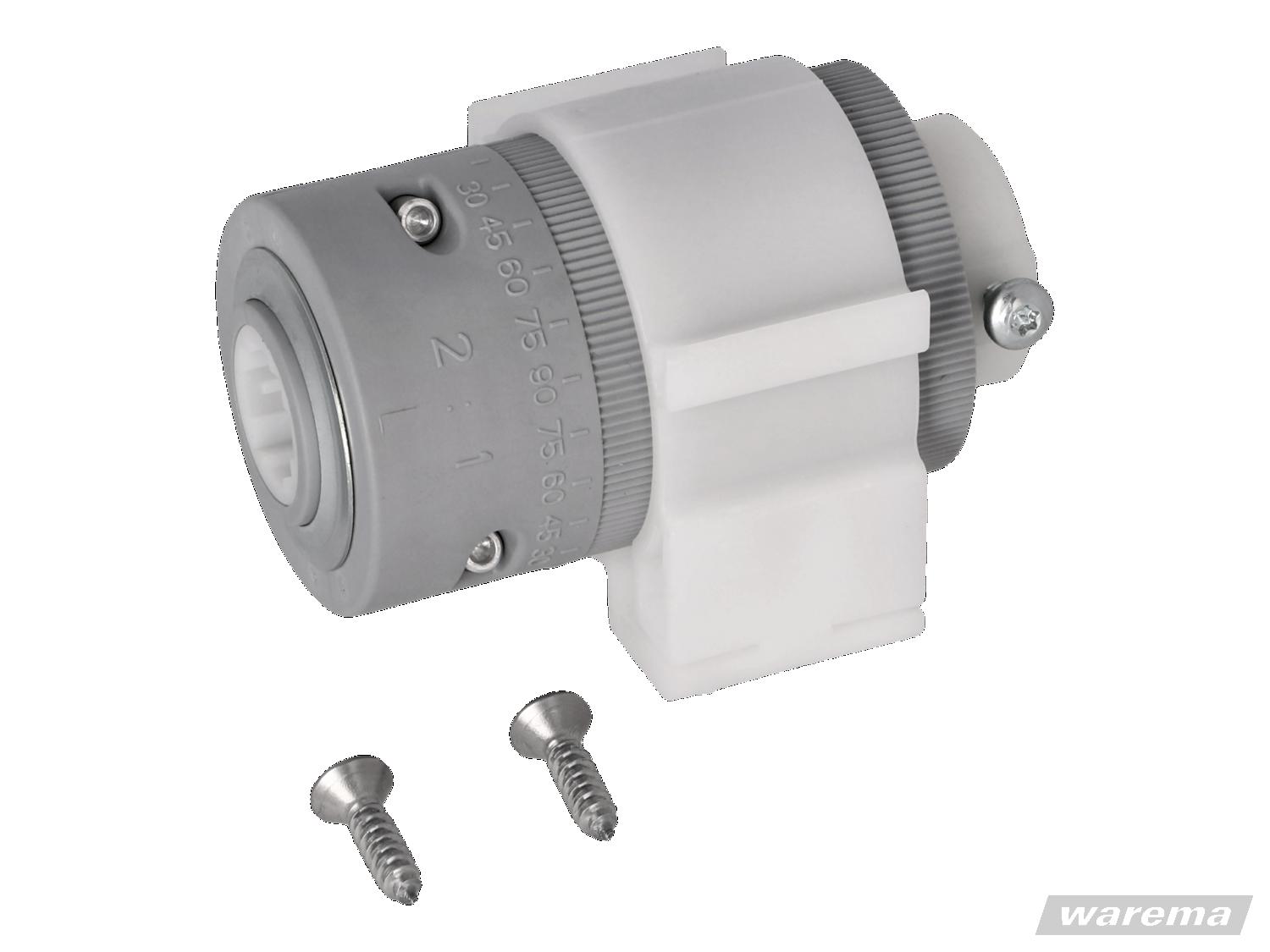 WAREMA • Beipack Getriebe 2:1, mit Zapfen, mit 6mm Sechskant, links