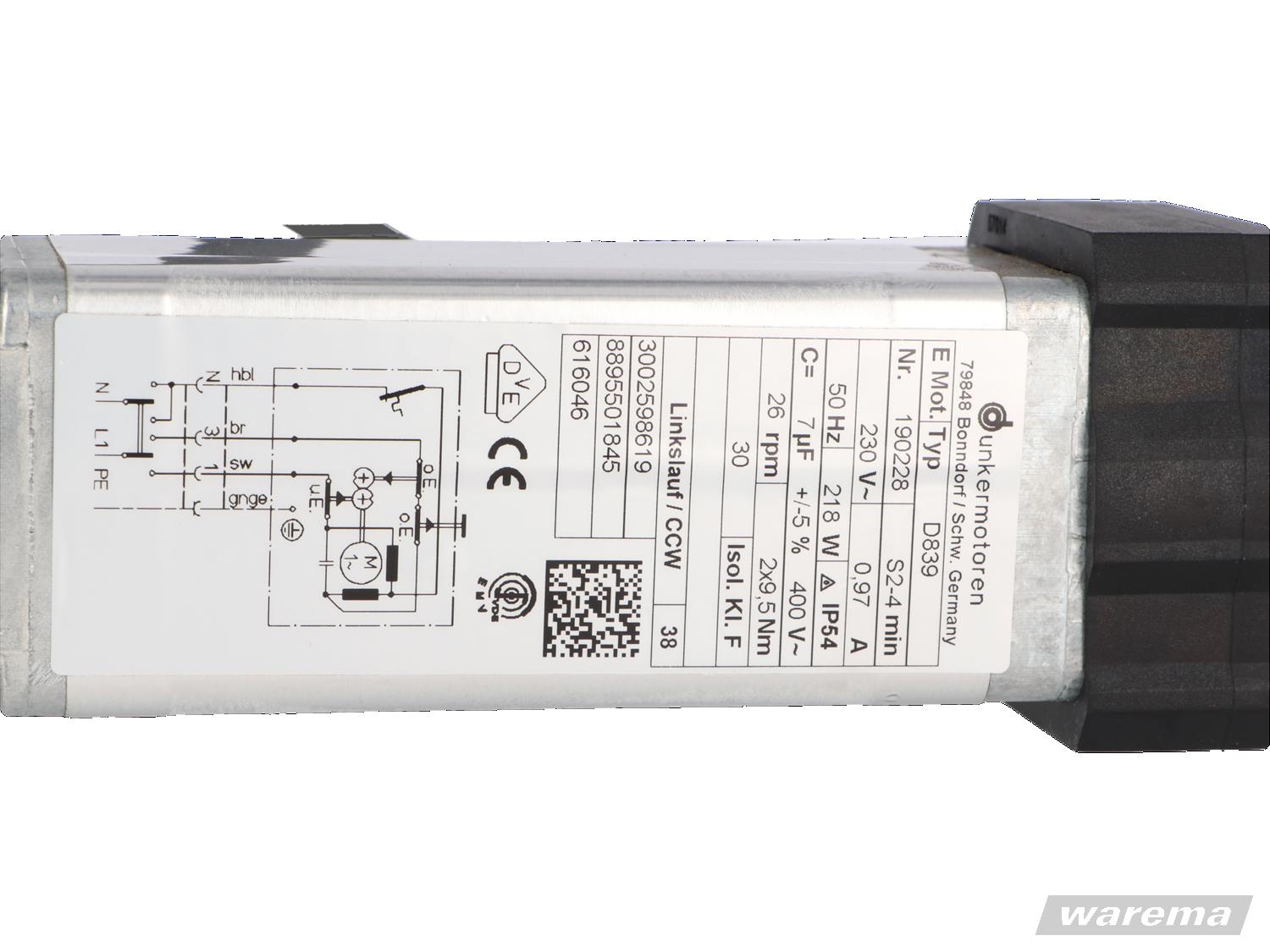 Blockmotor D839, 19/26, 230V, 50Hz