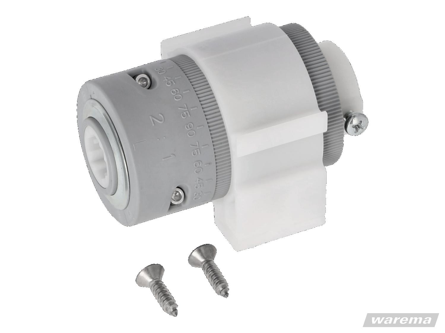 WAREMA • Beipack Getriebe 2:1, links, ohne Zapfen, mit 6 mm Sechskant