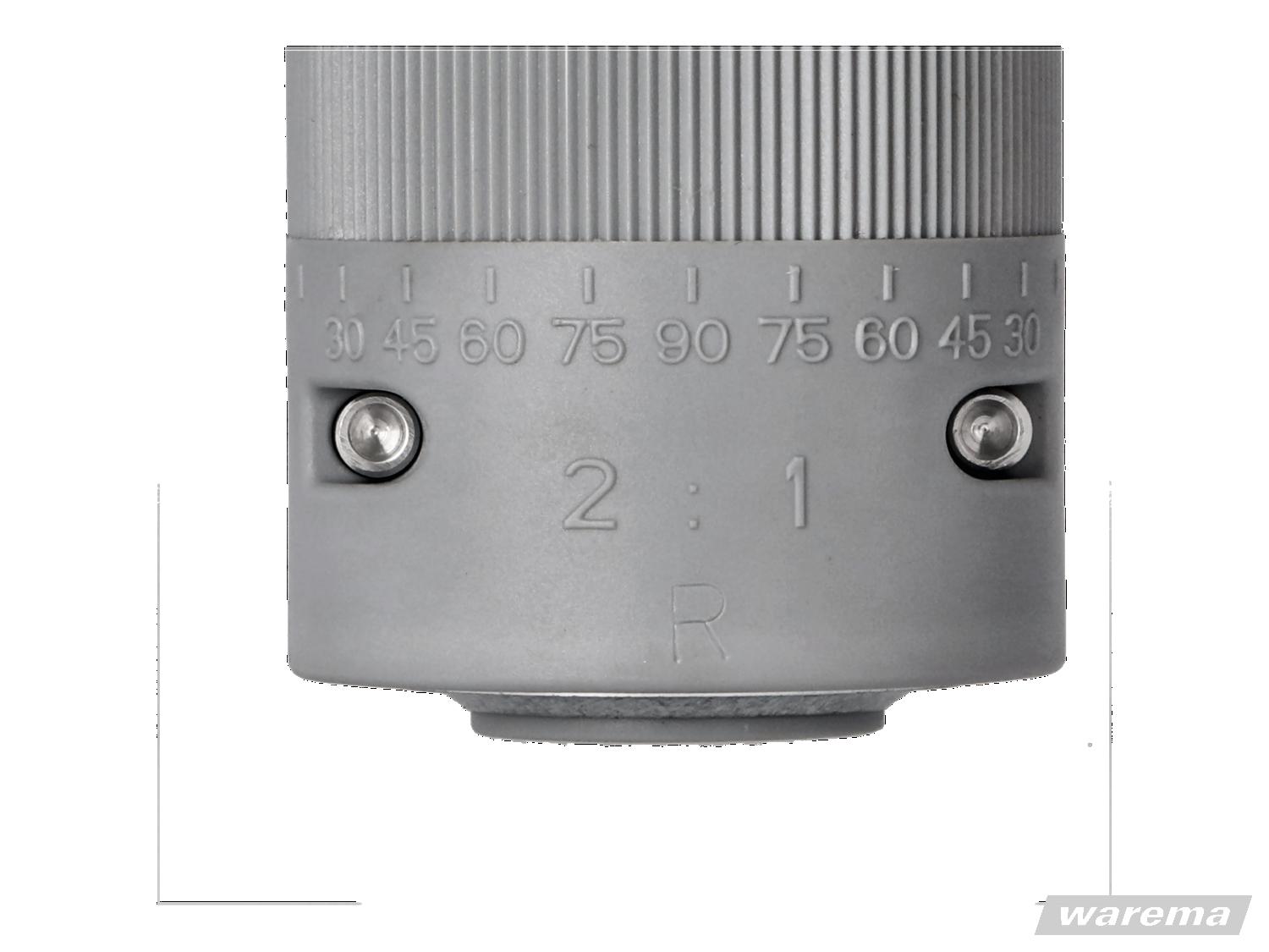 WAREMA • Beipack Getriebe 21, rechts, ohne Zapfen, mit 6 mm Vierkant