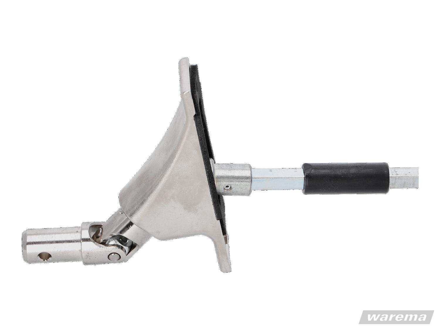 WAREMA • Gelenklager mit thermische Trennung, 0 - 45 Grad,  mit Zapfen d12,9 mm, 6 mm Vierkant, 700 mm