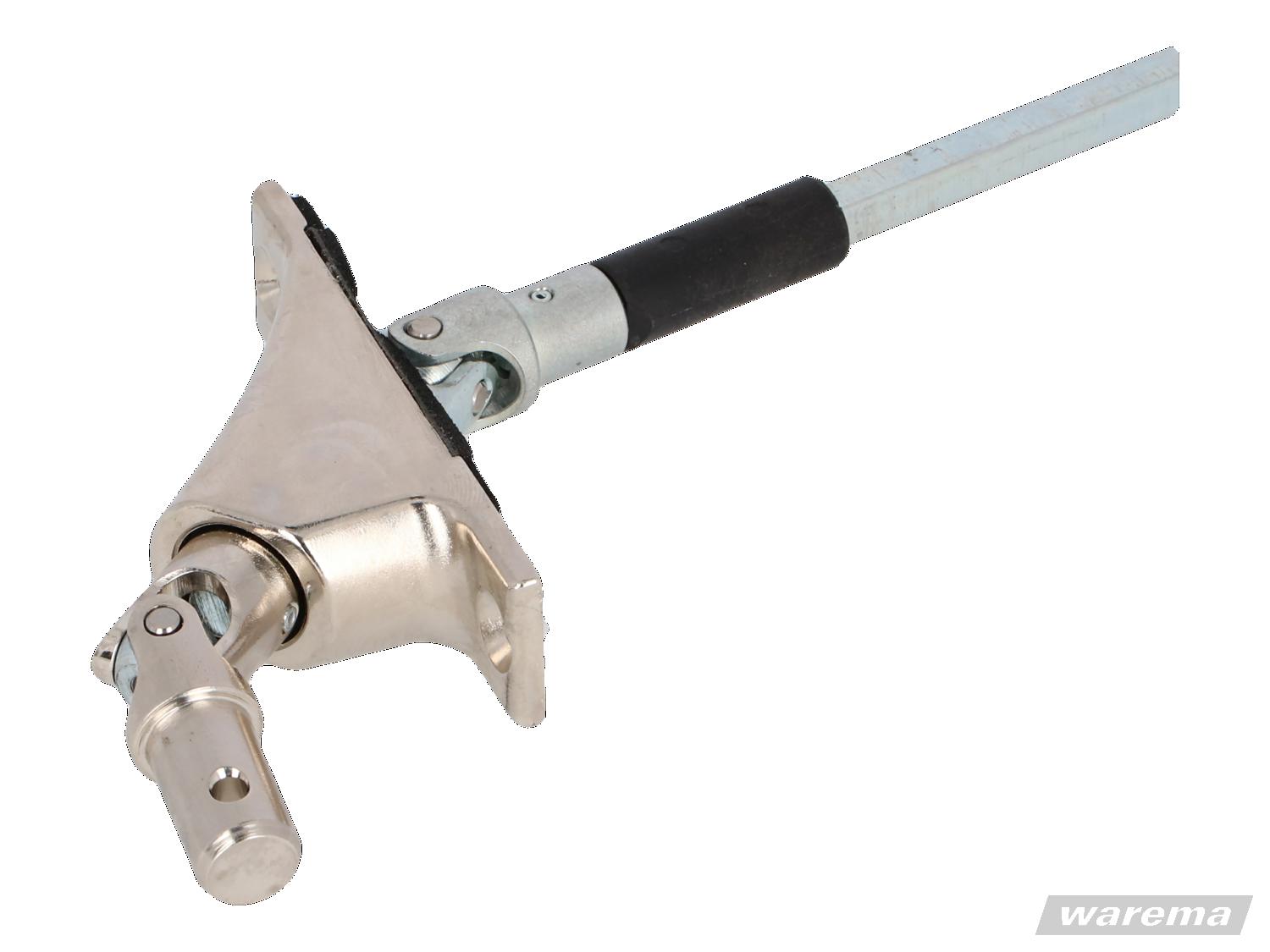 Gelenklager mit thermische Trennung, 0 - 60 Grad, mit Zapfen d12,9 mm, 6 mm Vierkant, 700 mm