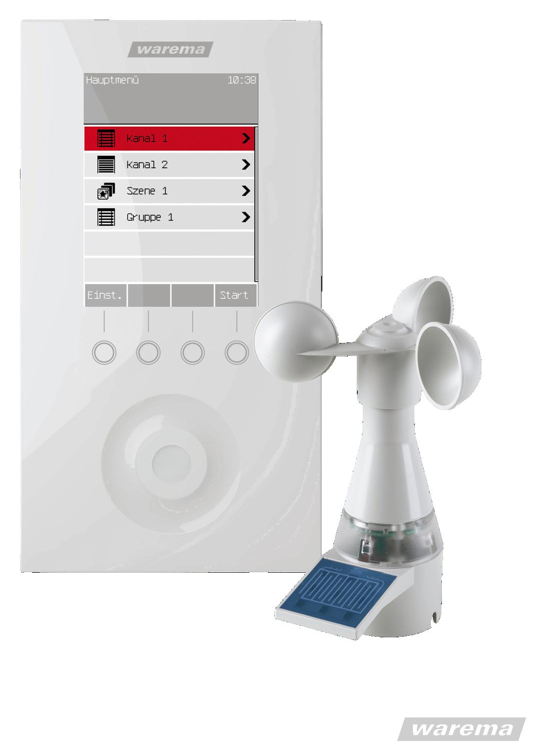 WAREMA • Wisotronic 1-Kanal weiß mit Wetterstation multisense